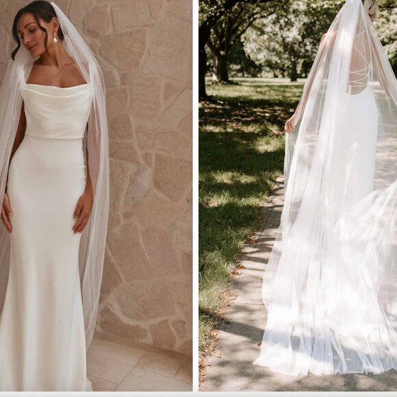 Grace Loves Lace White Bridal Veil - Grace Veil - Picture 2 of 13